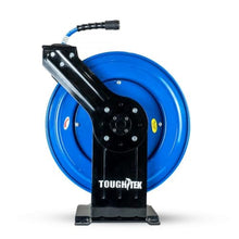 ToughTek 1/4" X 100 Rubber Pressure Washing Hose Reel (Single Arm - Heavy Duty) with 6' Lead-in-Hose