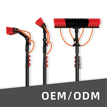 Water Fed Pole Kit, Brush head optional Adjustable Window Cleaning Pole Telescopic Cleaning Brush - 180° Rotatable Brush Head Outdoor Window Glass Solar Panel Cleaning (Color : 40CM, Size : 3.6M)