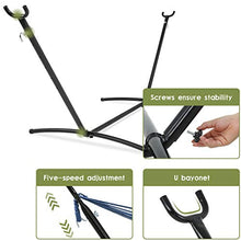 Her Majesty Hammock Portable Durable and Stable Best Stands for Indoor or Outdoor, Backyard Decor Bed Lawn Garden Steel Premium Carrying Case Patio Hammock Stand