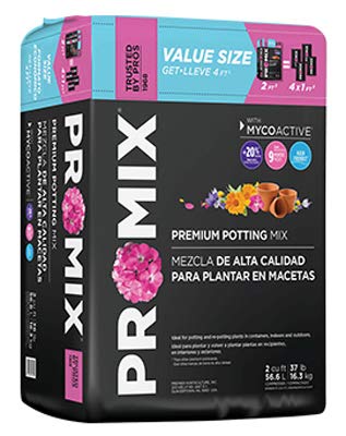 PRO-MIX Premium Potting Mix Compressed Bale 2-Cu. Ft. - Quantity 35