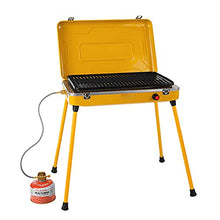 Small Propane Gas Grills Outdoor/Indoor Portable Cooking Camping Stove Smokeless Barbecue Grill Yellow