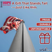 IIOPE 30FT Heavy Duty Flag Pole for Outside House, Real 10 Gauge Aluminum
