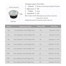 tyfuture 8 Pack Outdoor Underground Light Low Voltage In-Ground Lights IP66 Waterproof AC12/24V LED Well Lights for Garden Yard Pathway Driveway Deck Landscape Lights (Color : Red, Size : 30W-AC24V