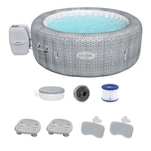 Bestway Coleman Honolulu AirJet Inflatable Hot Tub with EnergySense Cover Gray