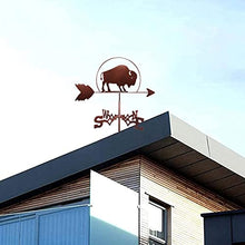 Bullfight Weathervane Metal Weather Vane Garden Wind Vane Vintage Weather Vane Hollow Wind Direction Indicator for Outdoor Iron Roof Yard Decoration (Style 5) (Style 1)