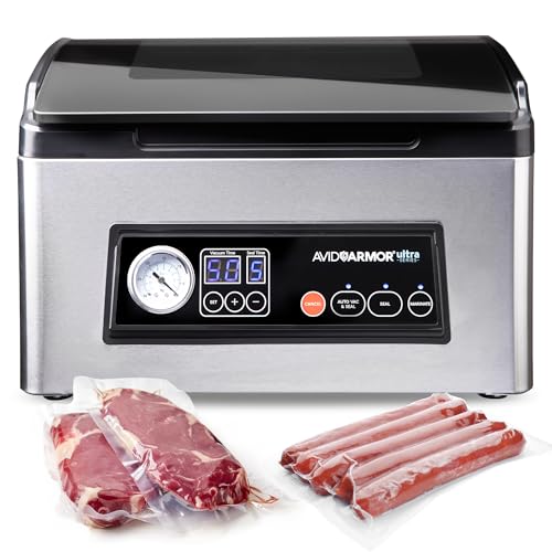 Avid Armor Ultra Series USV32 Premium Chamber Vacuum Sealer Machine Black