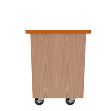 Diversified Woodcrafts Mobile Classroom Storage Cabinet Erasable Top Oak