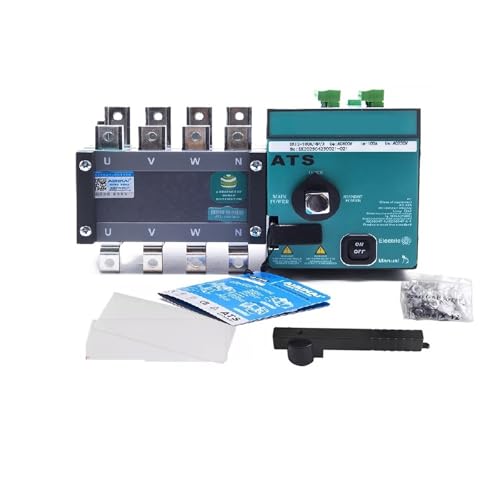 100A 160A 250A 4P AISIKAI ATS Diesel Generator Dual Power Automatic Transfer Switch Single Three Phase Generator Parts AC220V(AISIKAI 100A 4P)