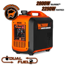 WEN 2800-Watt Dual Fuel Inverter Generator, Quiet, Portable, and Lightweight with Fuel Shut Off and CO Watchdog (DF280iX)
