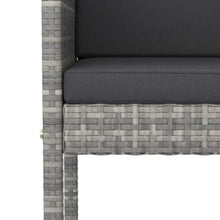 KDVXBCQJH 5 Piece Patio Bar Set with Cushions Outdoor PE Rattan Gray