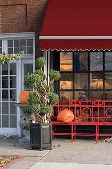 ADVANING SG Series, 12'x10' Manual Retractable Awning, Fully Assembled Quality UV+ Sun Shade Canopy, Color: Burgundy, MA1210-A108NG