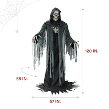 Haunted Hill Farm 10-Ft Motion-Activated Towering Reaper Animatronic