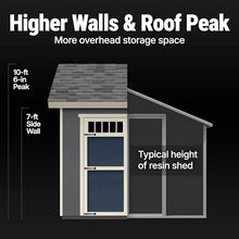 Handy Home Products Beachwood 8x12 Do-it-Yourself Wooden Storage Shed with Floor Kit- Does not Include Paint or Roofing Shingles