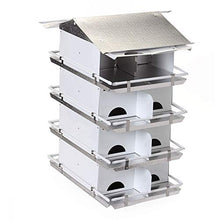 Birds Choice Premium Aluminum Purple Martin House – 16 Room, 4 Floor Birdhouse with Starling Resistant Entrance Holes, Ventilated Roof & Easy Cleaning, Unassembled