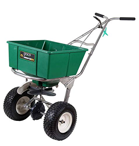 Lesco High Wheel Fertilizer Spreader with Manual Deflector 101186