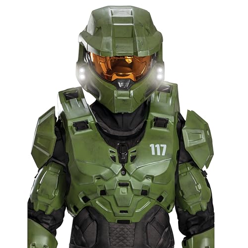 Disguise Halo Master Chief Kids Costume with Full Armor and Helmet, Child Size 10-12