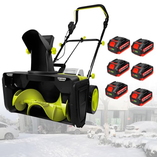 40V Snowblower Battery Powered, Hand Push Snow Sweeper. C
