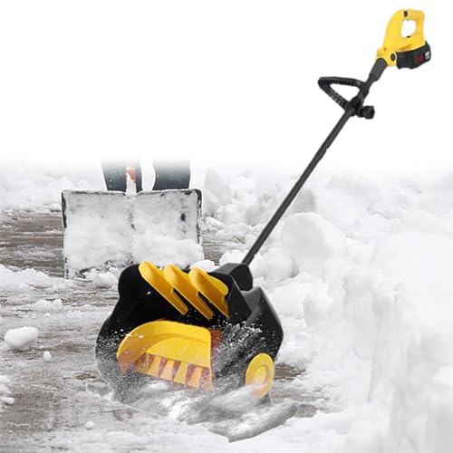 Beachtiful 21V Cordless Electric Snow Shovel, Brushless Motor, 41cm Width, (2 Battery and Charger Included) Snow Blower Shovel for Patio Driveway
