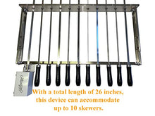 MangalGrills Portable Charcoal Stainless Steel Grill with Electric Motor Skewers Kit for Kebab Shashlik BBQ