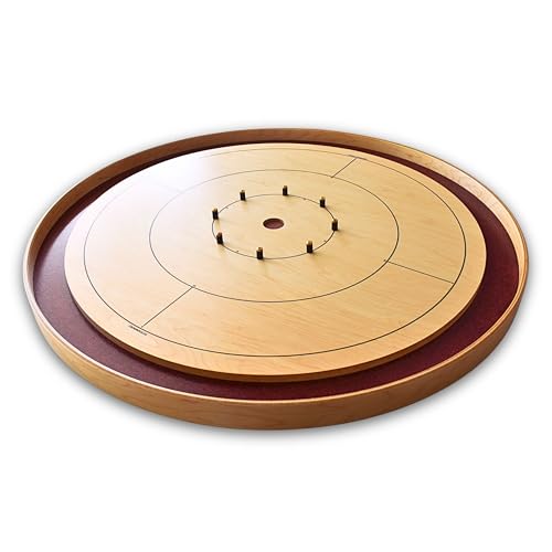 Crokinole Canada The Royal Red Tournament Style Crokinole Board Game Set Maple