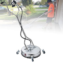 Flat Surface Cleaner,Pressure Washer Surface Cleaner,with Quick Connector, Casters, and Nozzles,for Patio,Concrete, Sidewalk
