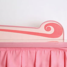 Furniture of America McHenry Twin-Size Princess Carriage Bed with Curtain and Slat Kit Pink