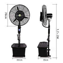 CUTPOIY 26" Misting Fan, Industrial Oscillating Fan with Adjustable Height, 3 Speeds & 40L Tank, Wheels Included, for Outdoor Factory Warehouse Cooling