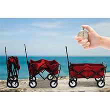 WAFEOGK Folding Garden Outdoor Park Utility Wagon Picnic Camping Cart with Replaceable Cover (Standard Size 8" Wheels)