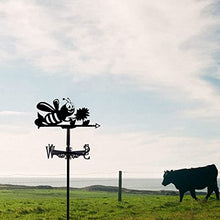 Weathervane in Garden & Outdoor Metal Weather Vane with Creative German Shepherd Go Fishing Bald Eagle Fighter Plane Shaped Weathercock Wind Direction Indicator (Style 5) (Style 2)
