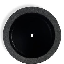 PolyStone Baja Round Planter – 23" x 19" – Lightweight Indoor/Outdoor Planter Box for Patio & Garden – Modern Stone-Look Resin – Durable All-Weather w/Drainage Hole – Made in USA – Black Granite