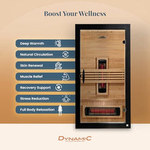 DYNAMIC SAUNAS Santorini Full Spectrum Infrared Sauna w/Red Light Therapy