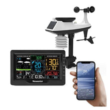 JDXQBLD Weather Stations with Outdoor Sensor Wireless, Weather Station Wireless Indoor Outdoor Sensor Wind Rain Gauge Thermometer Hygrometer Digital Barometer Forecast,Weather Station