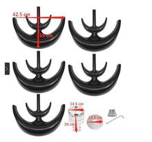 VBSNKLOI Wind Turbine Generator, 1000W Wind s Kit 5 Blades Power Generator for Boat Charging Black Lantern Type Industrial Energy Equipment Wind Generator(1000w)