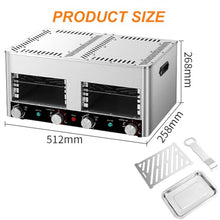 XYWGBMS Stainless Steel Electric Steak Broiler,Adjustable Temperature Automatic Smokeless Steak Machine,Commercial Grilling Steak Oven,220V-4layers,8layers-220V