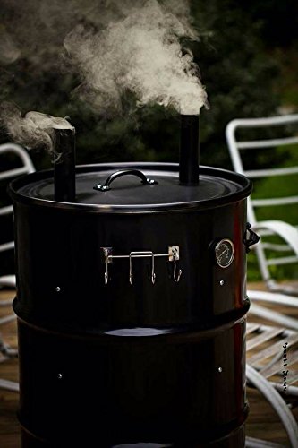 Gateway 55 Gallon Drum Smoker Silver