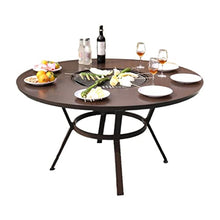 cfycfy987 Grilling Table Household Barbecue Tables Courtyard Outdoor Indoor Balcony Aluminum Alloy Stove Round Table Commercial Outdoor(120cm)