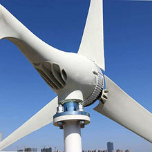 500W Horizontal Wind Turbine Generator, 3 Blades Charge Wind Power with MPPT Controller for Home Use Windmill Energy (12V 24V 48V