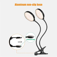 1-4 Heads LED Grow Light, Full Spectrum Clip Plant Growing Lamp, 5-Segment Dimming Mode, 3 Fill Light Conversion Modes, 4/8/12H Timer, Idea for Small Plant Light (Size : 2pcs) ()