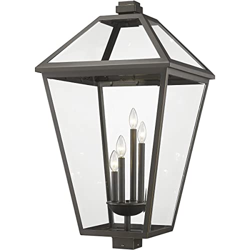 Z-Lite Talbot Outdoor Post 4-Light Oil Rubbed Bronze