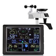 JDXQBLD Professional WiFi Weather Station with Outdoor Sensor, Internet Weather Station Remote Monitoring System, Temperature and UV