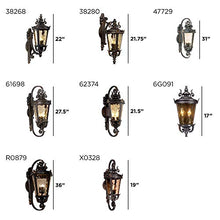 Casa Marseille 36" High Scroll Arm European Outdoor Wall Light Fixture