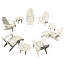 Highwood AD-KITCLAS7-WAE The Adirondack Collection 12 pc Westport Outdoor Fireside Set, Whitewash