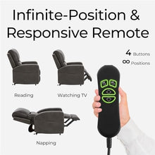 KTYUERGHK Dual Motor Electric Power Lift Recliner Chair for Elderly Adults with Massage and Heat, Faux Leather Lay Flat Sleeper, Infinite Position Adjustable Heavy Duty Reclining Sofa