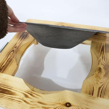 Outdoor Wood Fire Pit Table, Outdoor Fire Pit Bowl with Handles, Fireplace for Winter Heating, for Patio, Backyard, and Gatherings