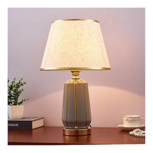 WOAITIANTIAN Desk Lamps Nordic Ceramic Bedside Lamp with Remote & Stepless Dimming(Green)
