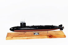 Squadron Nostalgia USS William H. Bates SSN-680 Submarine Model, Mahogany, Navy/Red