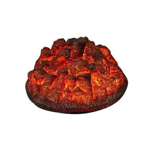 Decorative Fireplace Fireplace with Simulated Charcoal Flame Design, Round Stove Decoration(Small)