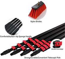 Water Supply Rod kit,Also suitable for photovoltaic and solar panels,32 cm Brush Head Adjustable,Window and Solar Panel Cleaning System with Brush,3.6-10.8mLong Pole,10.8m/36FT