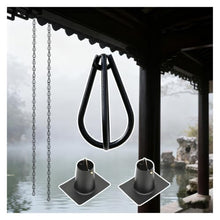 WAHHWF Aluminum Rain Chain with Gutter Adapter, 6 mm Wire