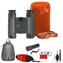 SWAROVSKI OPTIK 10x25 CL Pocket Mountain Binoculars Green with Deluxe Backpack